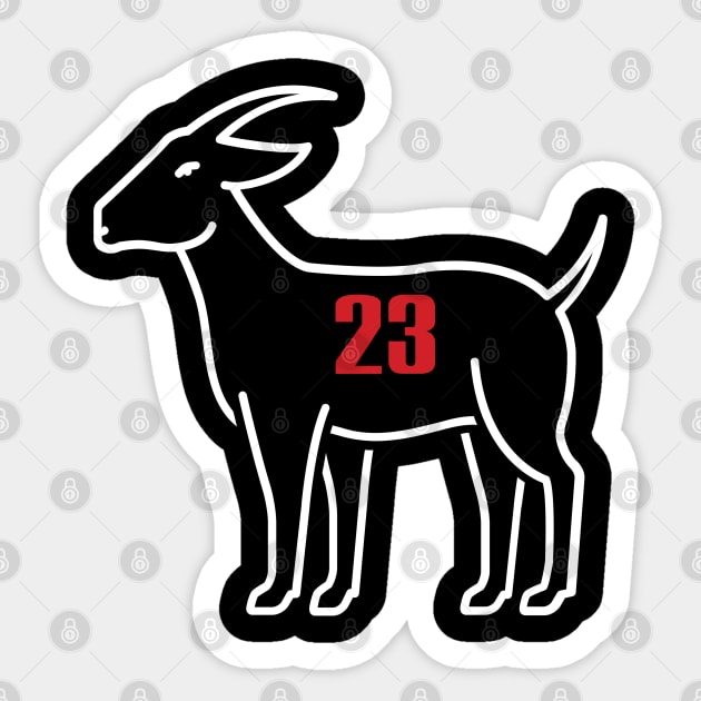 Michael Jordan - GOAT (G.O.A.T) - Chicago Bulls Sticker by SportCulture